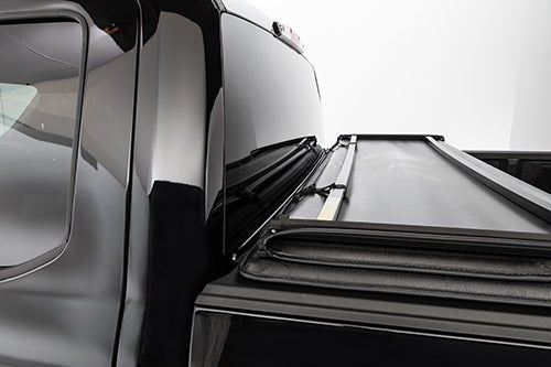 LEER GroupLeer Latitude Soft Folding Tonneau Cover | Fits 2019 - 2023 GMC Sierra 1500 Chevy Silverado 1500 | 5ft 8in Beds