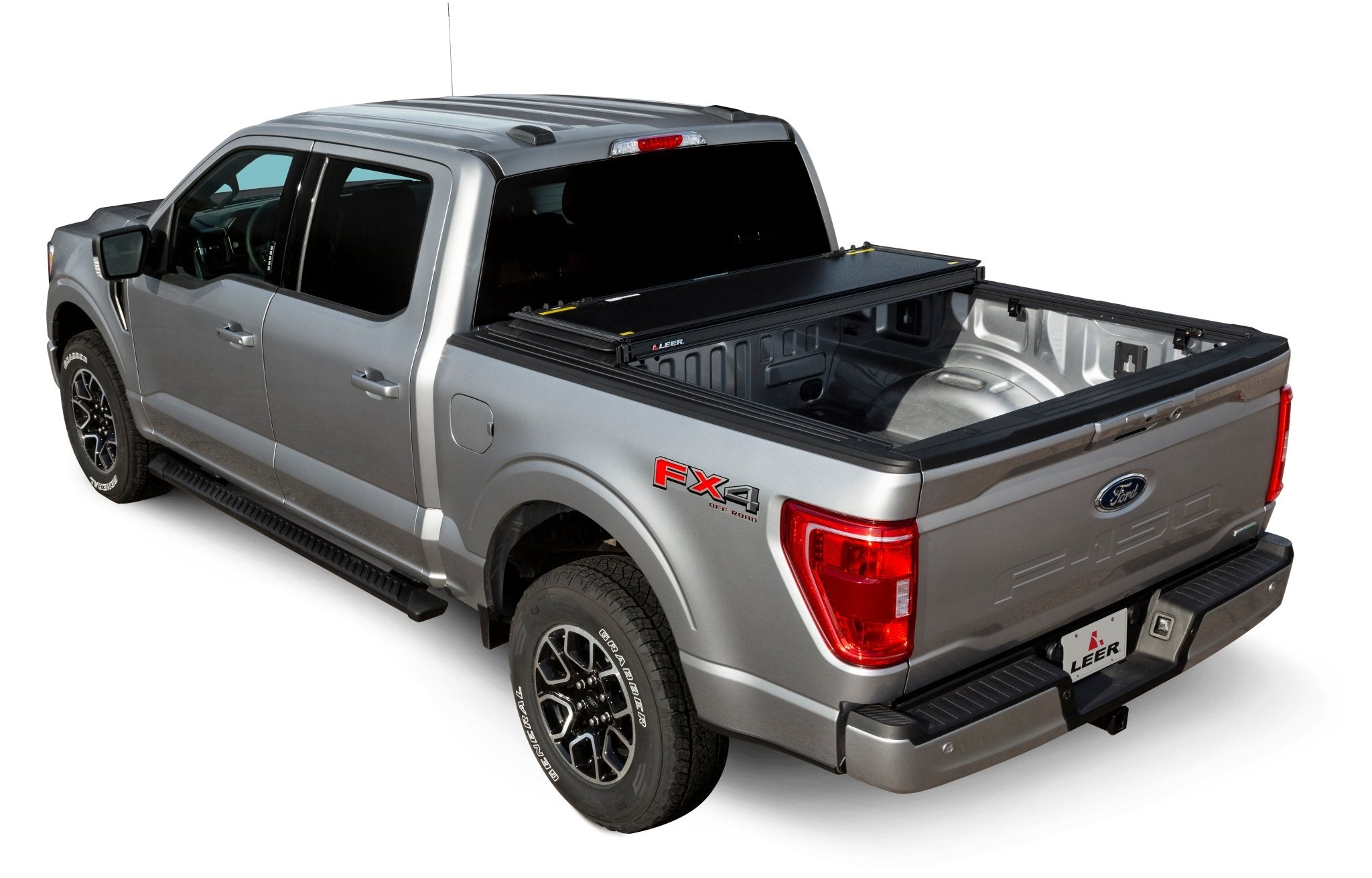 LEER GroupLeer HF350M Hard Tri - Folding Tonneau Cover | Fits 2016 - 2023 Toyota Tacoma |6ft 2in Bed