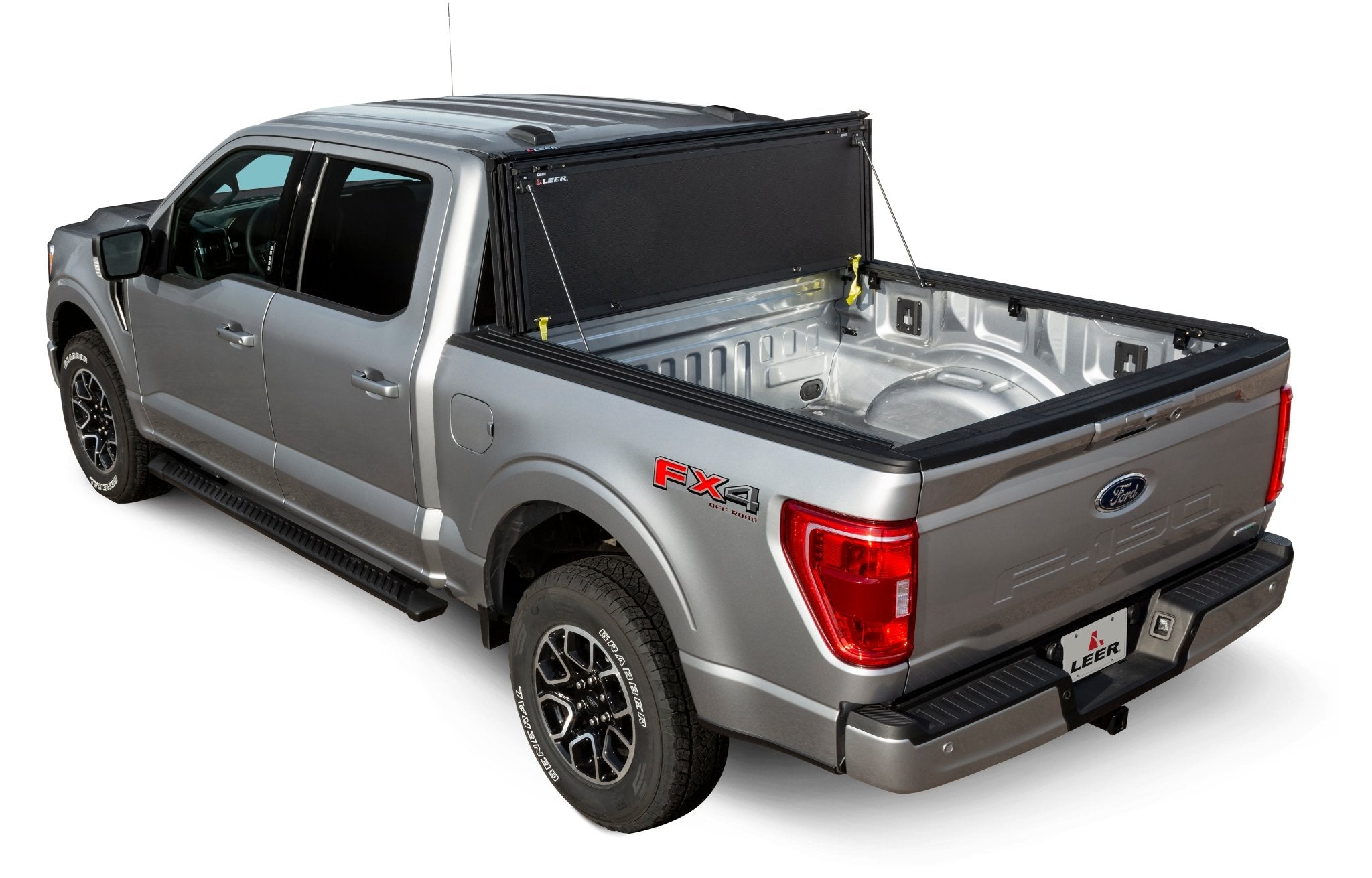 LEER GroupLeer HF350M Hard Tri - Folding Tonneau Cover | Fits 2016 - 2023 Toyota Tacoma |6ft 2in Bed