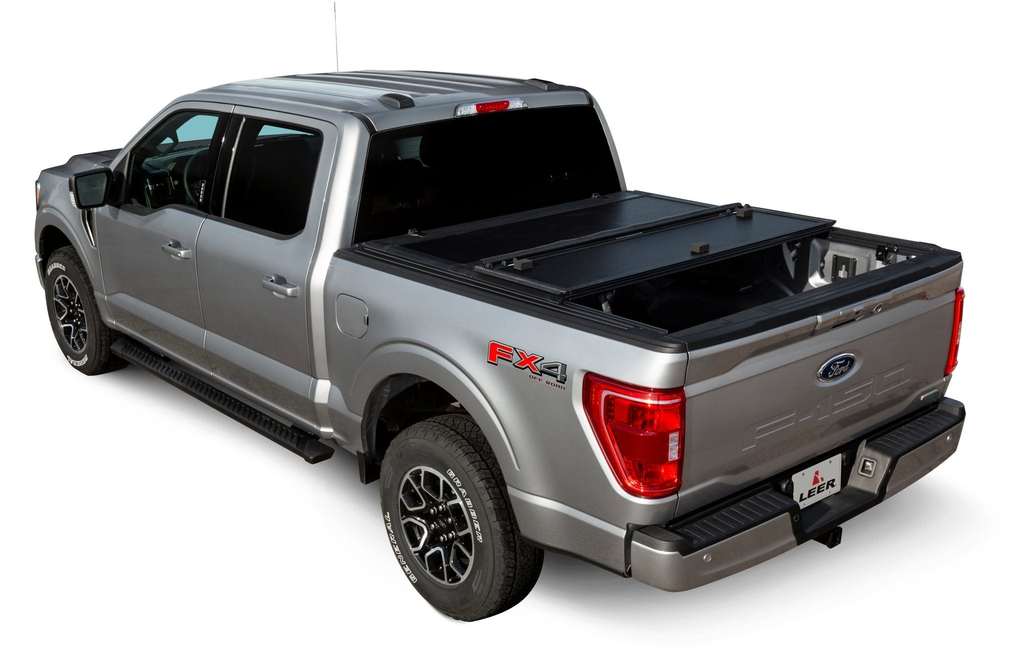LEER GroupLeer HF350M Hard Tri - Folding Tonneau Cover | Fits 2016 - 2023 Toyota Tacoma |6ft 2in Bed