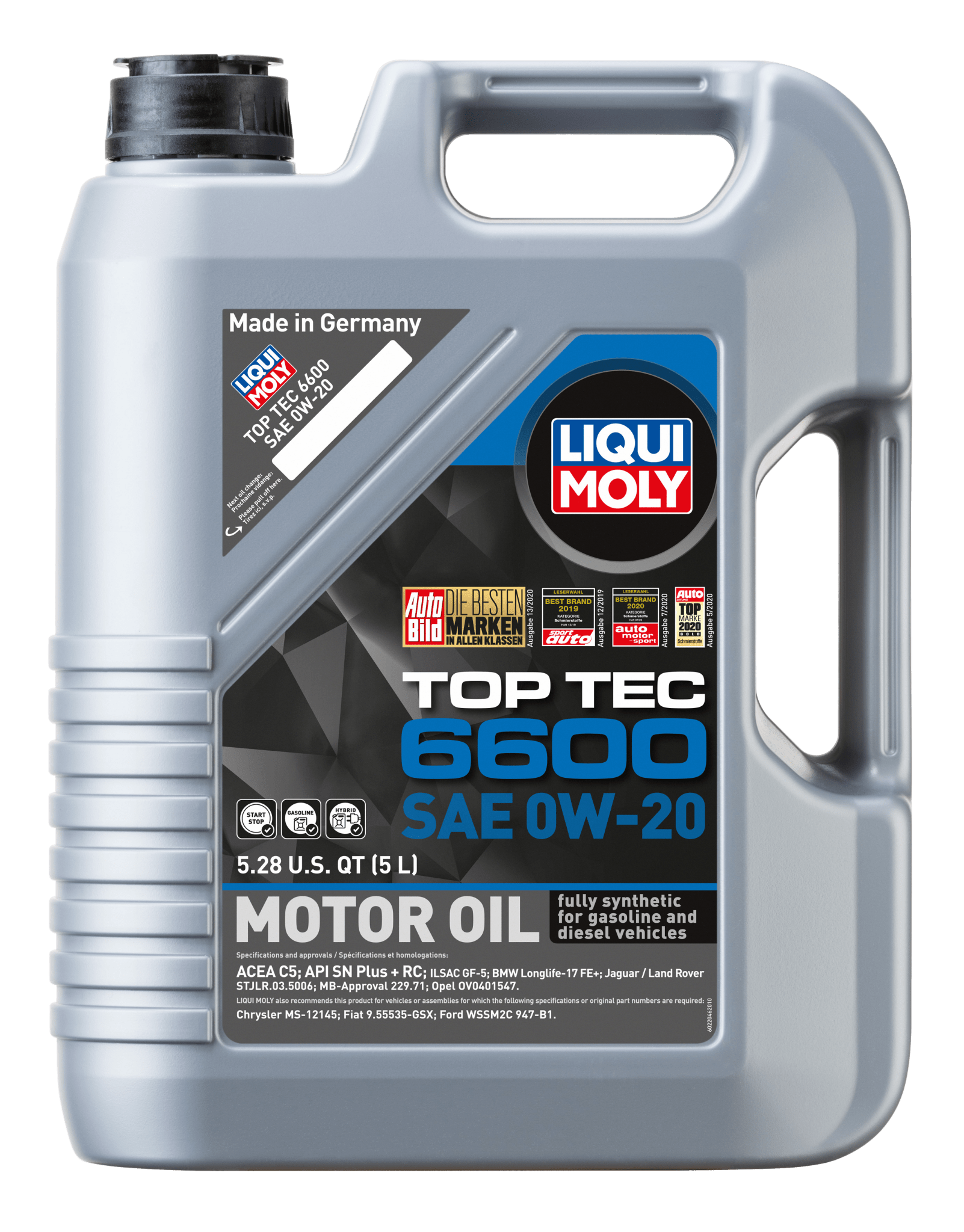 LIQUI MOLYLIQUI MOLY Top Tec 6600 SAE 0W - 20 Engine Oil | 22046