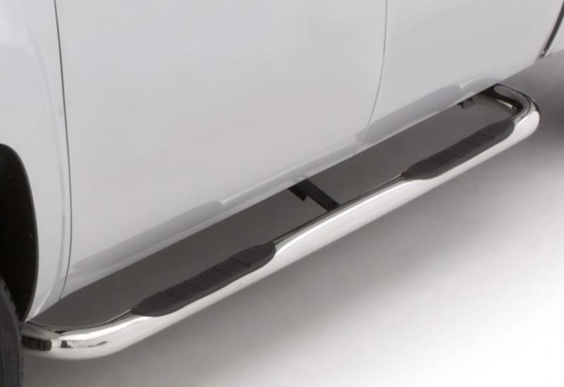 LUNDLund 07 - 17 Chevy Silverado 1500 Ext. Cab 3in. Round Bent SS Nerf Bars - Polished