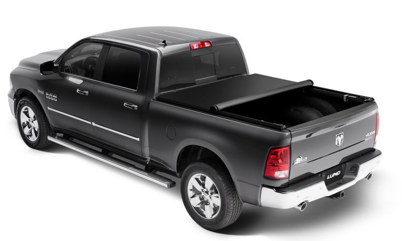 LUNDLund 02 - 17 Dodge Ram 1500 (8ft. BedExcl. Beds w/Rambox) Genesis Elite Roll Up Tonneau Cover - Black