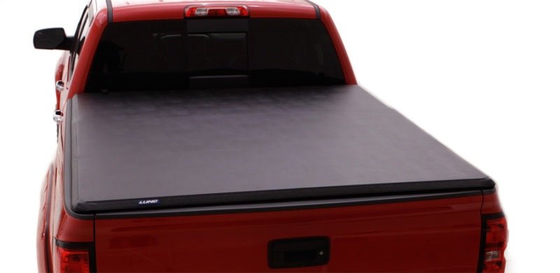 LUNDLund 07 - 13 Chevy Silverado 1500 Fleetside (6.6ft. Bed) Hard Fold Tonneau Cover - Black