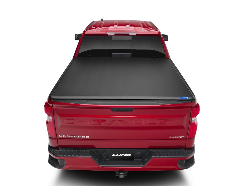 LUNDLund 15 - 17 Chevy Silverado 3500 Fleetside (6.6ft. Bed) Hard Fold Tonneau Cover - Black