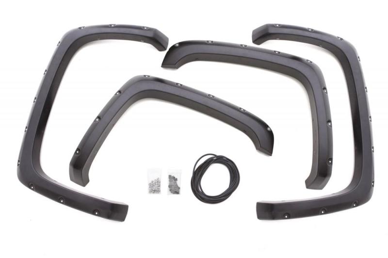 LUNDLund 07 - 13 Chevy Silverado 1500 RX - Rivet Textured Elite Series Fender Flares - Black (4 Pc.)