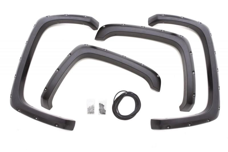 LUNDLund 02 - 08 Dodge Ram 1500 RX - Rivet Style Smooth Elite Series Fender Flares - Black (4 Pc.)