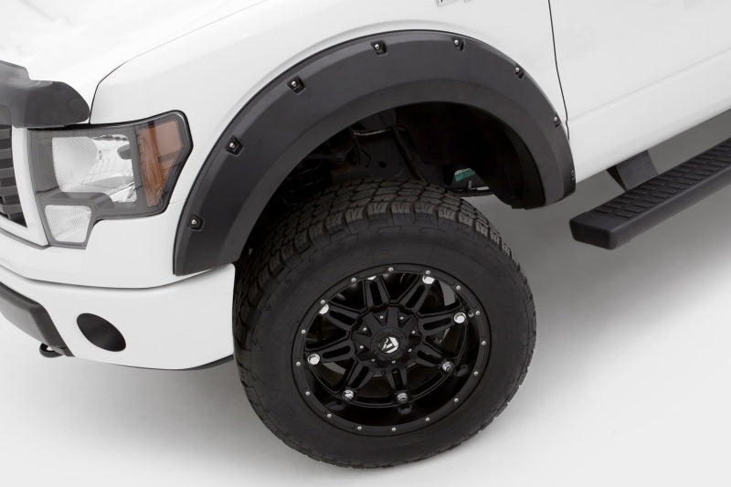 LUNDLund 09 - 14 Ford F - 150 (Excl Raptor) RX - Rivet Style Smooth Elite Series Fender Flares - Black (4 Pc.)