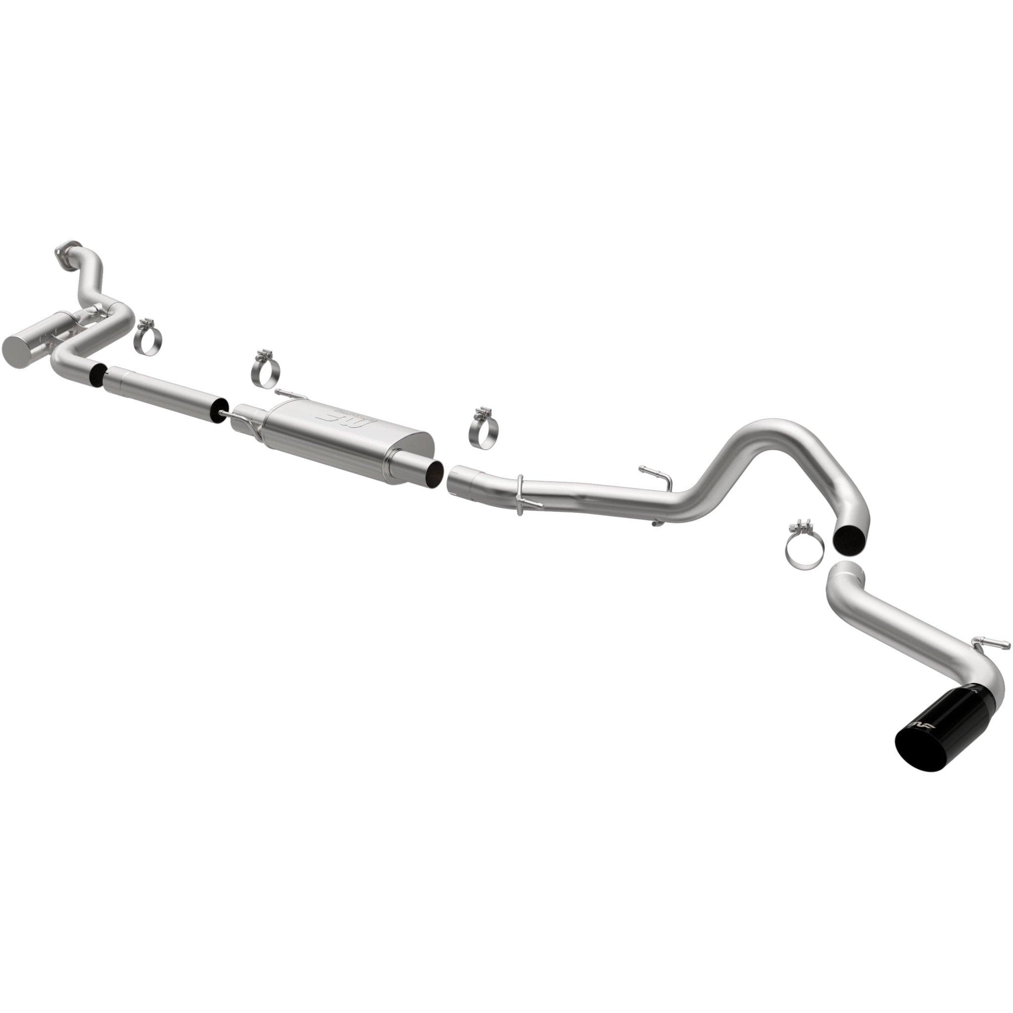 MagnaFlow Exhaust ProductsMagnaFlow Exhaust Products MagnaFlow 2024 Toyota Tacoma SPEQ Series Black Chrome Cat - Back Performance Exhaust System | 19680
