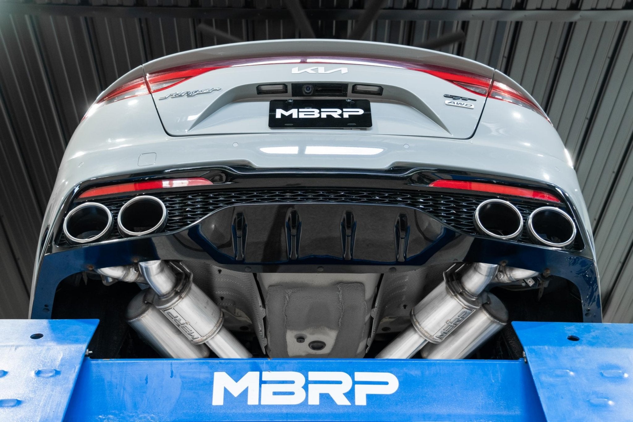 MBRP Inc.MBRP 2.5" Cat Back Quad Rear Exit T304 Stainless Steel | Fits 2022 - 2024 Kia Stinger 3.3L