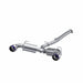 MBRP Inc.13 - 24 Subaru BRZ 17 - 24 Toyota GR86 and 13 - 16 Scion FR - S T304 3 Inch Cat - Back Dual Split Rear Side Exit with Burnt End Tips MBRP