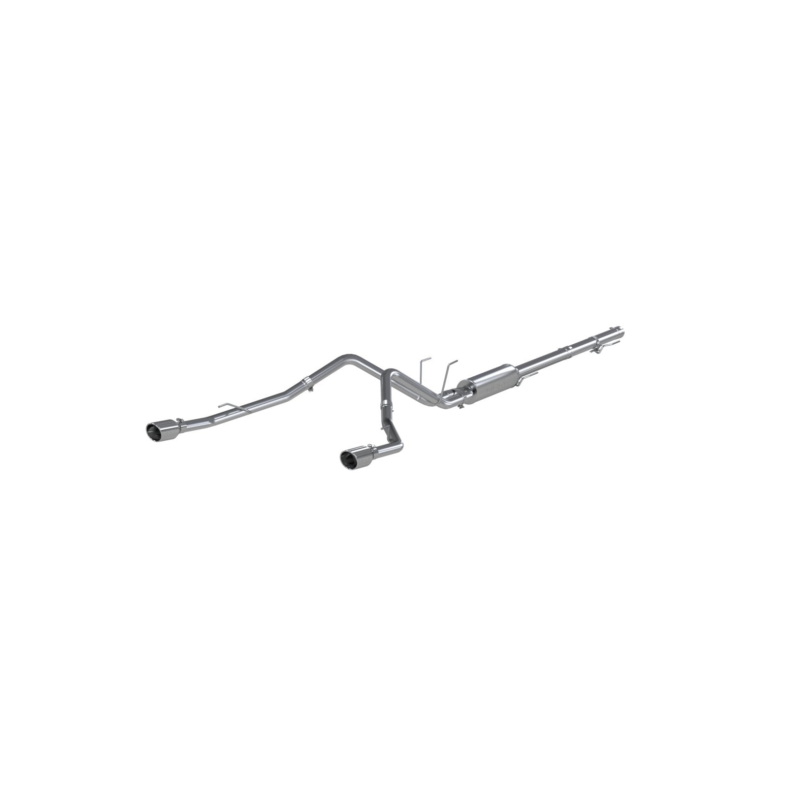 MBRP Inc.Cat Back Exhaust System Dual Split Rear Aluminized Steel Through Stock Bumper For 09 - 18 RAM 1500 5.7L 19 - 23 RAM 1500 Classic MBRP