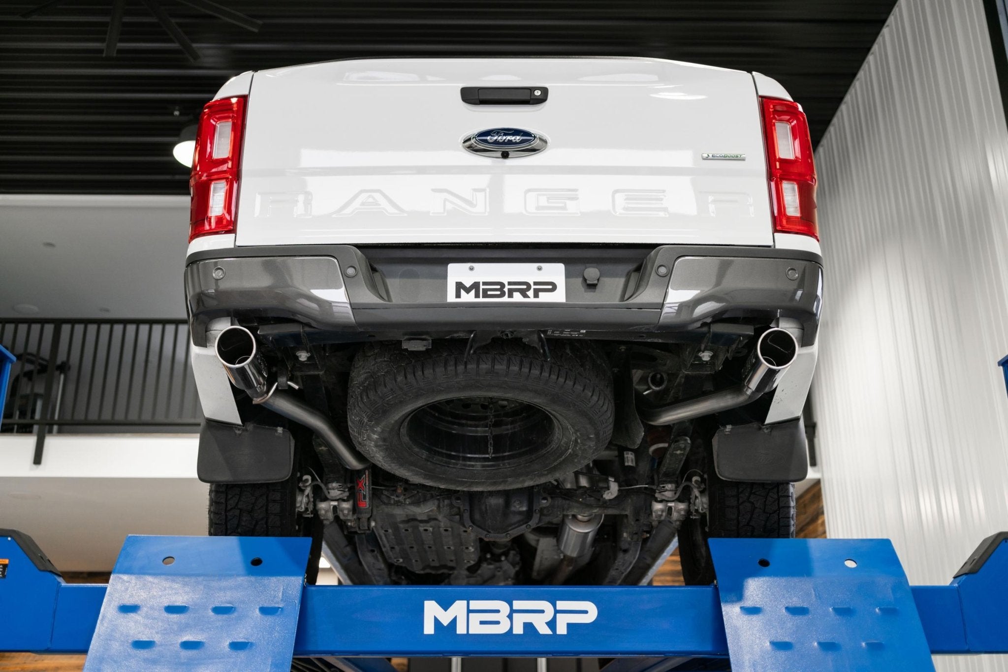 MBRP Inc.Ford 3 Inch Cat Back Exhaust System Dual Split Rear For 19 - 23 Ford Ranger Ecoboost 2.3L MBRP