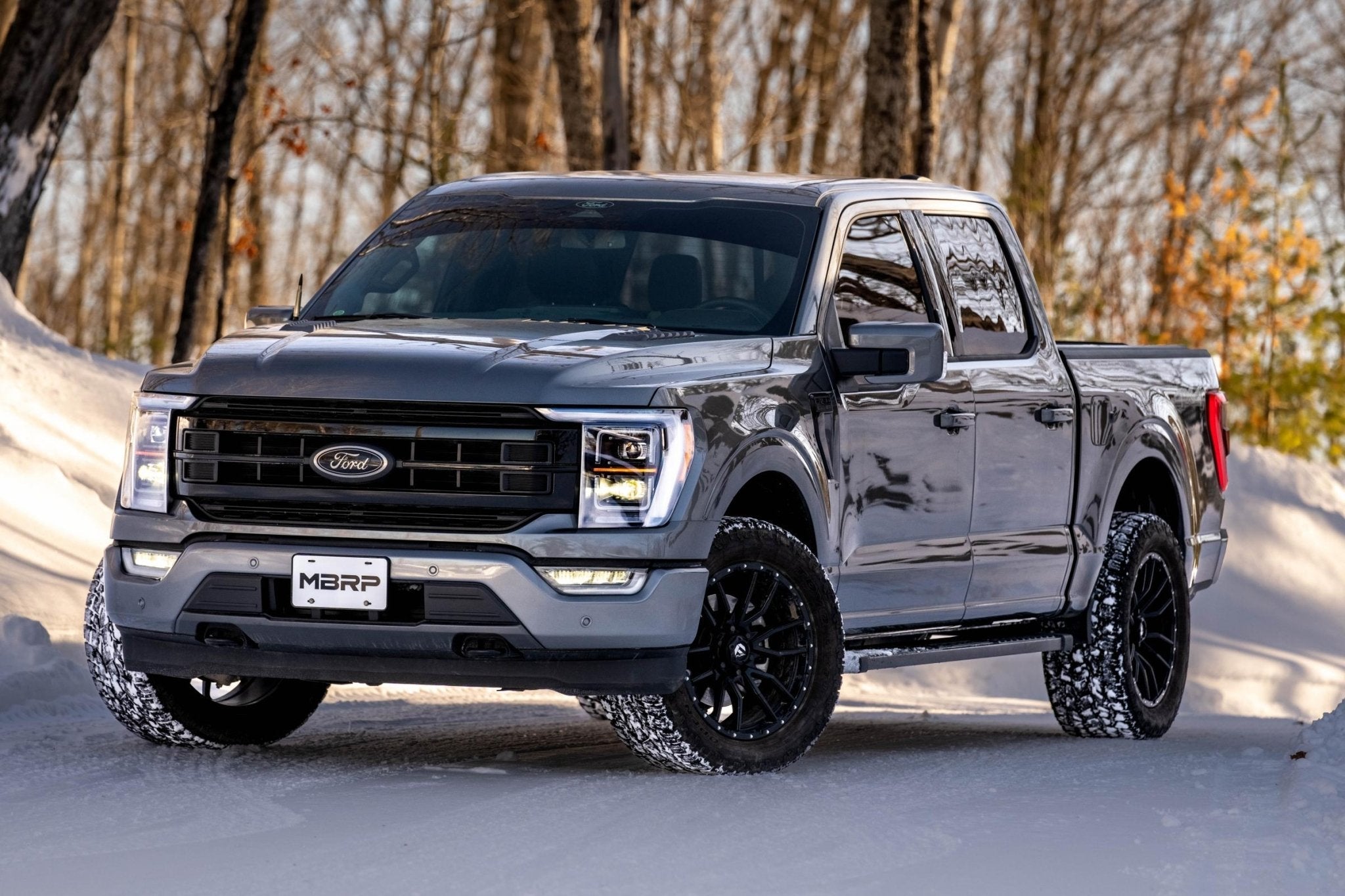 MBRP Inc.2021 - 2024 Ford F - 150 Tremor and 2022 - 2024 Ford F - 150 T304 Stainless Steel 3 Inch Cat - Back Dual Rear Exit With Carbon Fiber Tips Armor Pro Series MBRP