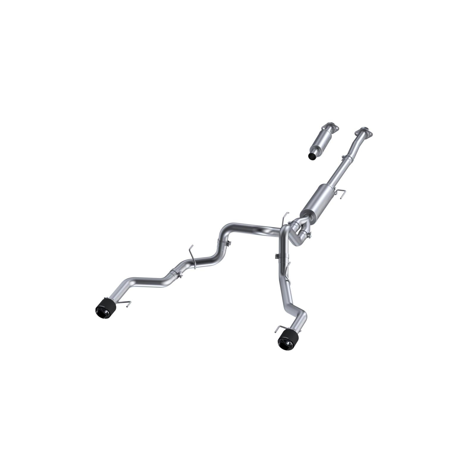 MBRP Inc.2021 - 2024 Ford F - 150 Tremor and 2022 - 2024 Ford F - 150 T304 Stainless Steel 3 Inch Cat - Back Dual Rear Exit With Carbon Fiber Tips Armor Pro Series MBRP