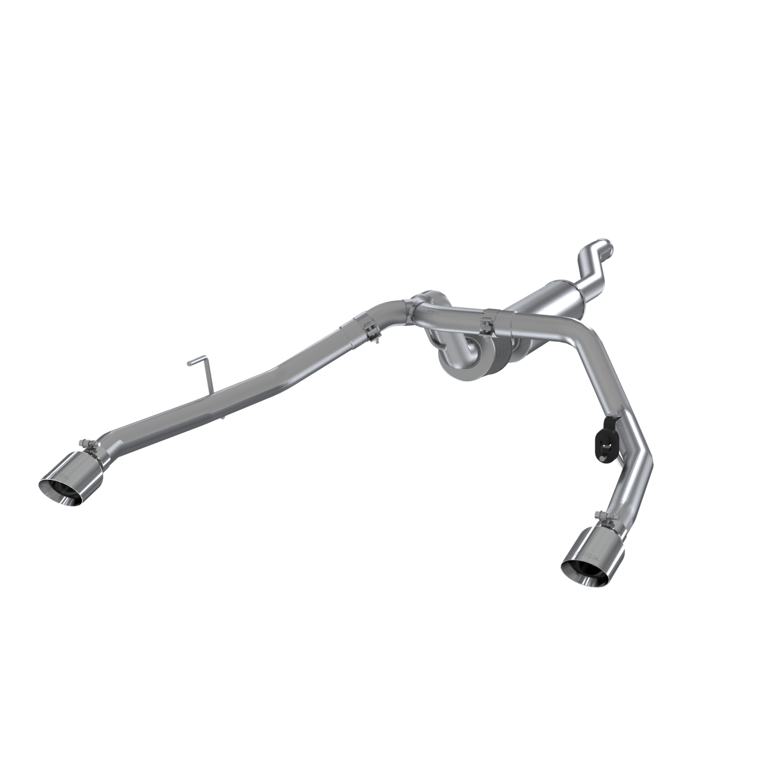 MBRP Inc.Jeep 2.5 Inch Cat Back Exhaust System Dual Rear Exit Armor Lite Series For 20 - Up Jeep Gladiator 3.6L MBRP