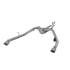 MBRP Inc.Jeep 2.5 Inch Cat Back Exhaust System Dual Rear Exit Armor Lite Series For 20 - Up Jeep Gladiator 3.6L MBRP