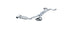 MBRP Inc.Dual Cat Back Exhaust System Round Tips T304 Stainless Steel For 10 - 15 Chevrolet Camaro, V6 3.6L MBRP