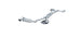 MBRP Inc.Dual Cat Back Exhaust System Round Tips T304 Stainless Steel For 10 - 15 Chevrolet Camaro, V6 3.6L MBRP