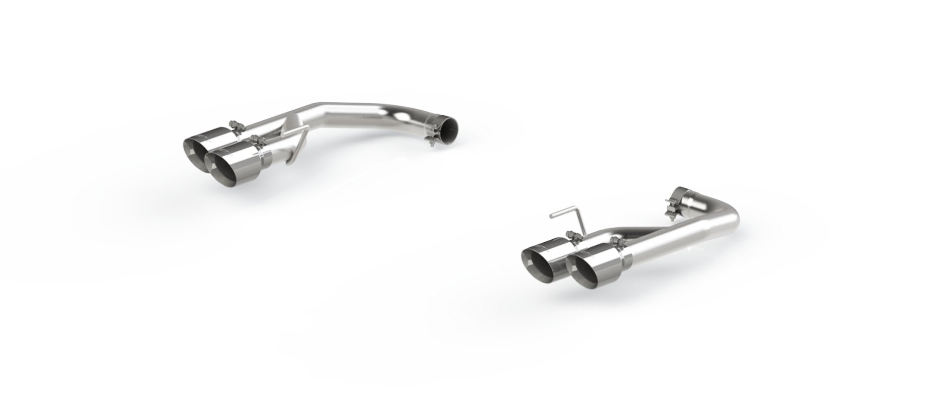 MBRP Inc.Exhaust Pipe 2.5 Inch Axle Back With Quad 4 Inch Dual Wall Tips For 18 - 23 Ford Mustang GT 5.0L Non Active Exhaust T304 Stainless Steel MBRP