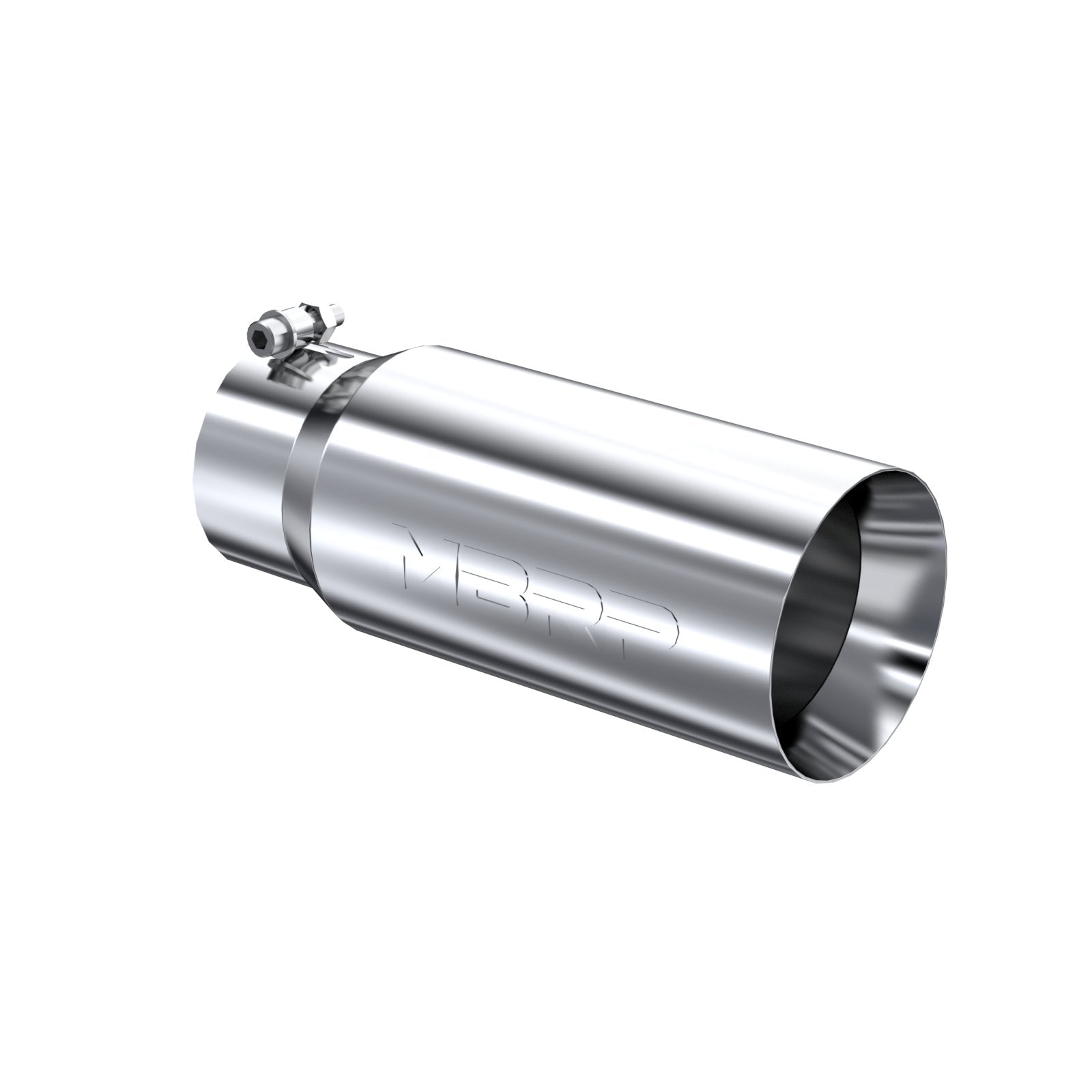 MBRP Inc.Exhaust Tail Pipe Tip 5 Inch O.D. Dual Wall Straight 4 Inch Inlet 12 Inch Length T304 Stainless Steel MBRP