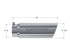 MBRP Inc.Exhaust Tip 6 Inch O.D. Angled Rolled End 5 Inch Inlet 18 Inch Length T304 Stainless Steel MBRP