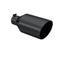 MBRP Inc.Exhaust Tip 8 Inch O.D. Rolled End 4 Inch Inlet 18 Inch Length Black Finish MBRP