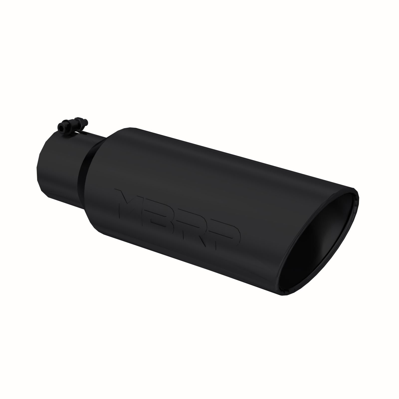 MBRP Inc.Exhaust Tip 6 Inch O.D. Rolled End 4 Inch Inlet 18 Inch Length Black Finish MBRP