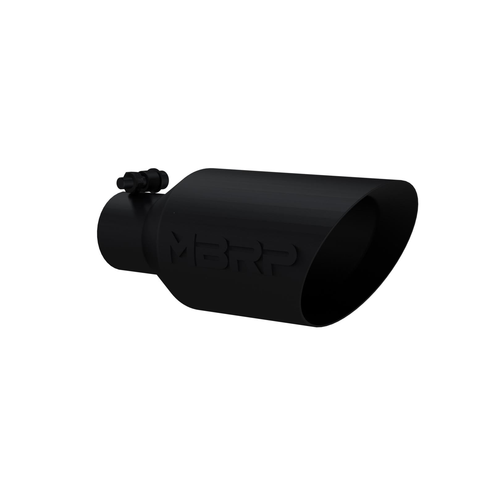 MBRP Inc.Exhaust Tip 4 1/2 Inch O.D. Dual Wall Angle Rolled End 2.5 Inch Inlet 11 Inch Length Black Coated MBRP