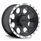 Mickey ThompsonClassic Baja Lock 15X8 with 6X5.50 Bolt Pattern 3.625 Back Space Matte Black