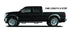 N - FabN - Fab Nerf Step 16 - 17 Nissan Titan/Titan XD Crew Cab - Tex. Black - Cab Length - 3in