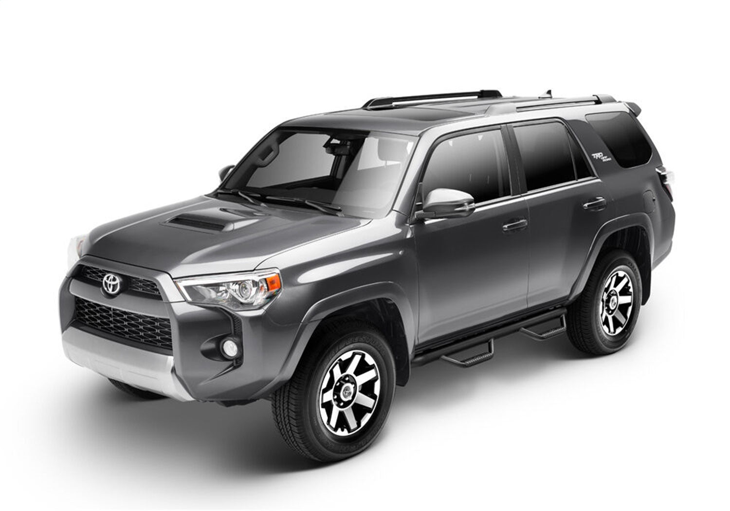 N - FabN - Fab 2" Wheel - to - Wheel Textured Black Nerf Step | Fits 2014 - 2024 4Runner SR5 Trail TRD Pro Edition Only