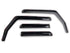 Officially Licensed JeepOfficially Licensed Jeep 07 - 18 Jeep Wrangler JK 4Door Element Tinted Window Visors - Front and Rear