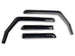 Officially Licensed JeepOfficially Licensed Jeep 07 - 18 Jeep Wrangler JK 4Door Element Tinted Window Visors - Front and Rear