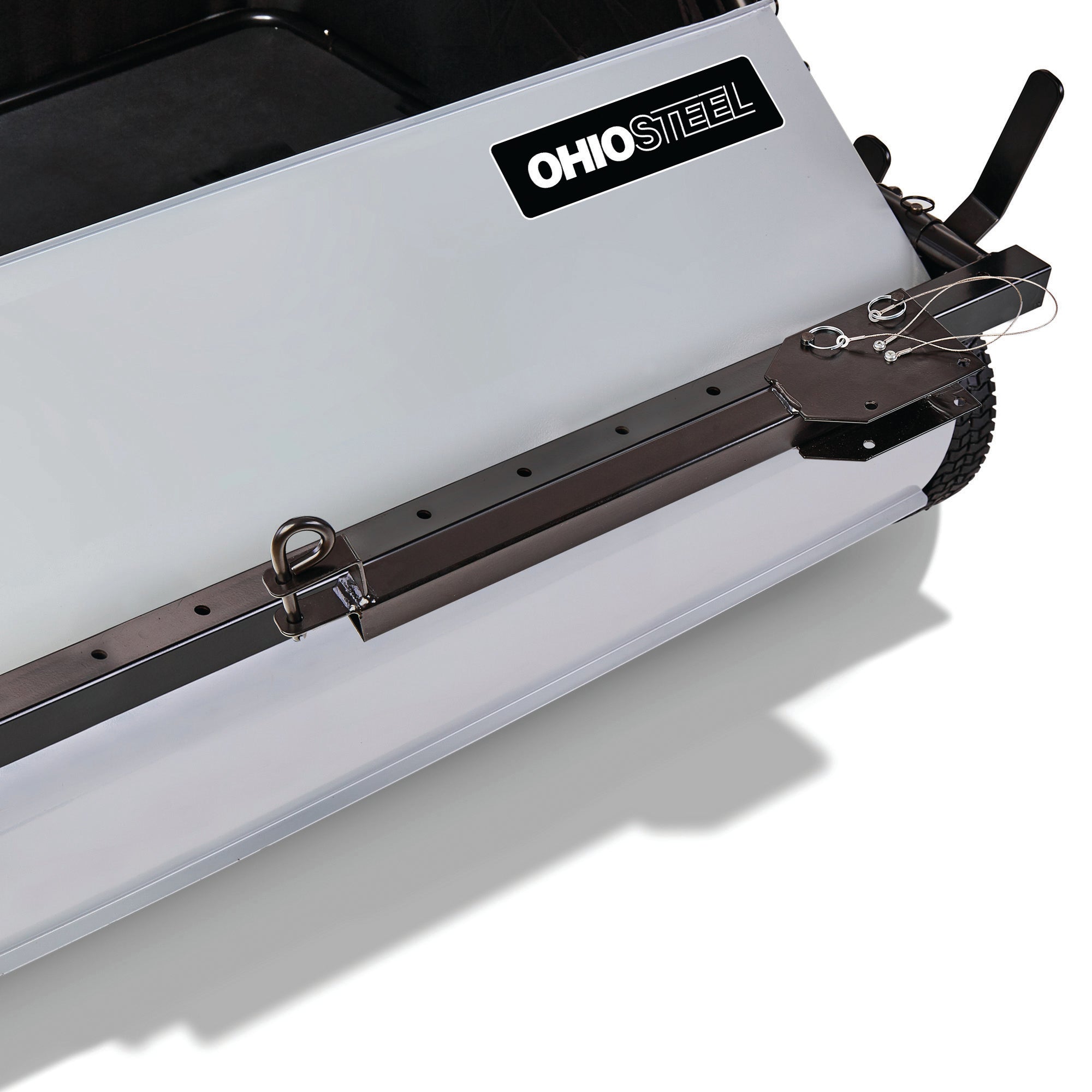 Ohio Steel IndustriesOhio Steel 50 Inch 26 Cubic Feet Lawn Sweeper With Spiral Brush Gray