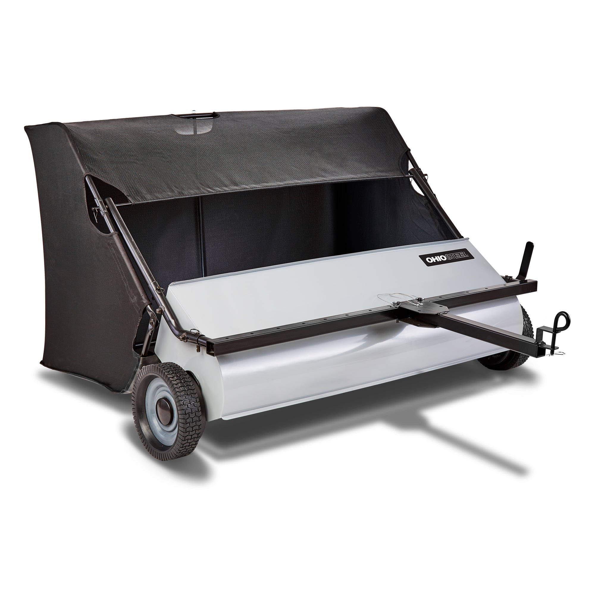 Ohio Steel IndustriesOhio Steel 50 Inch 26 Cubic Feet Lawn Sweeper With Spiral Brush Gray