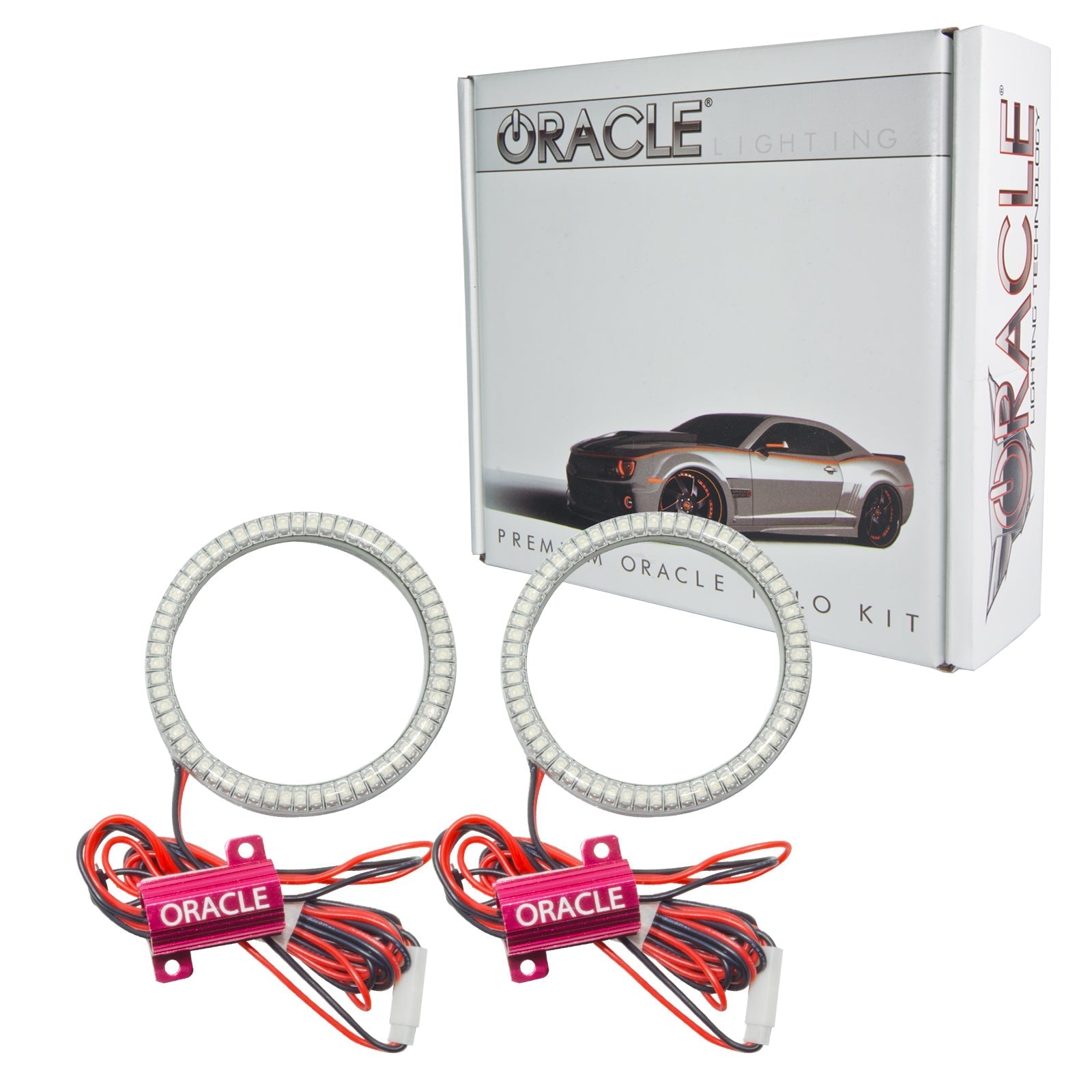 ORACLE Lighting1235 - 004 - Ford Mustang 2015 - 2018 ORACLE WP LED Projector Fog Halo Kit