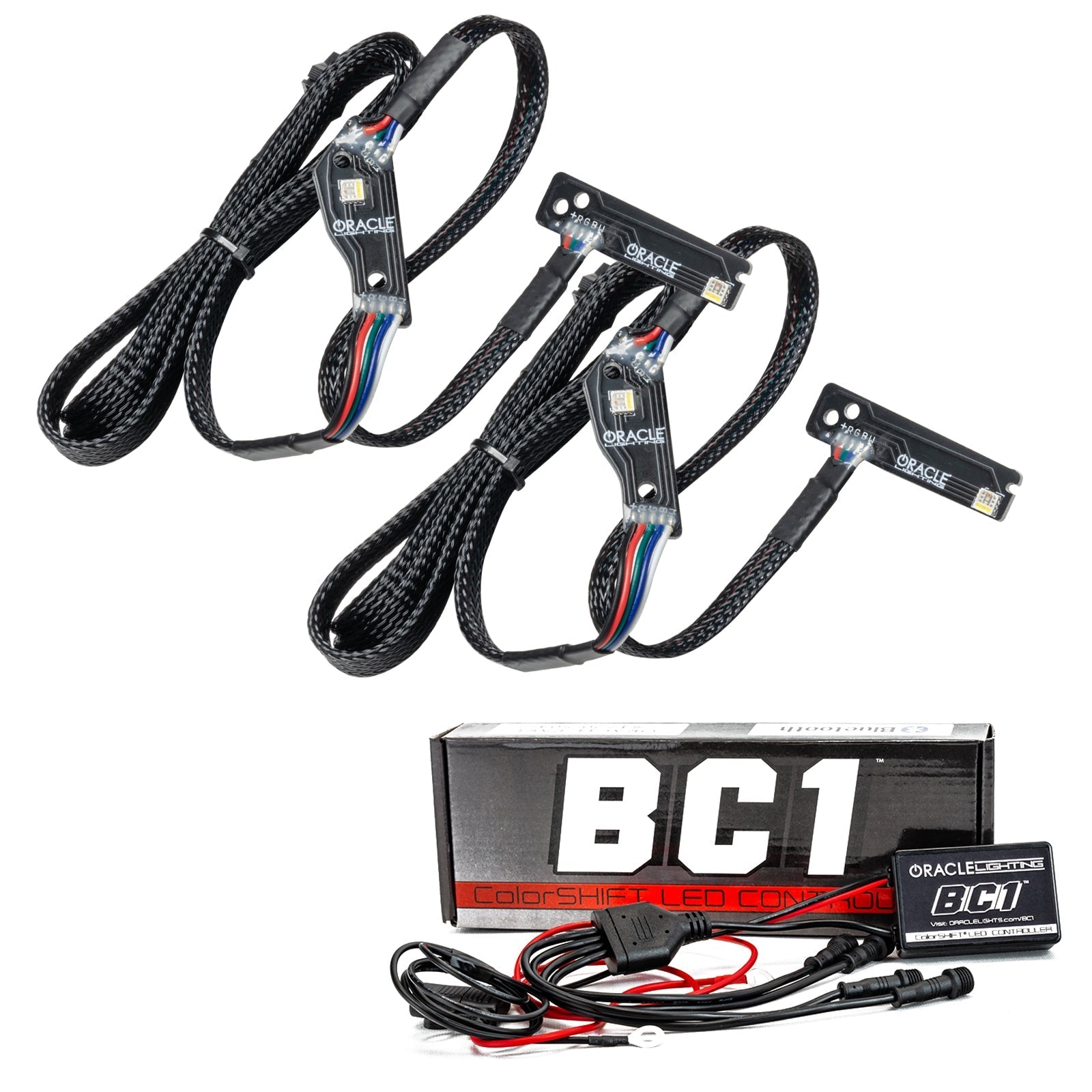 ORACLE Lighting1283 - 335 - 2015 - 2021 Nissan GT - R ORACLE ColorSHIFT Lightning Bolt RGBW Headlight DRL Upgrade