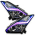 ORACLE Lighting1283 - 335 - 2015 - 2021 Nissan GT - R ORACLE ColorSHIFT Lightning Bolt RGBW Headlight DRL Upgrade