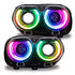 ORACLE LightingOracle 15 - 21 Dodge Challenger RGB+W Headlight DRL Upgrade Kit - ColorSHIFT+W