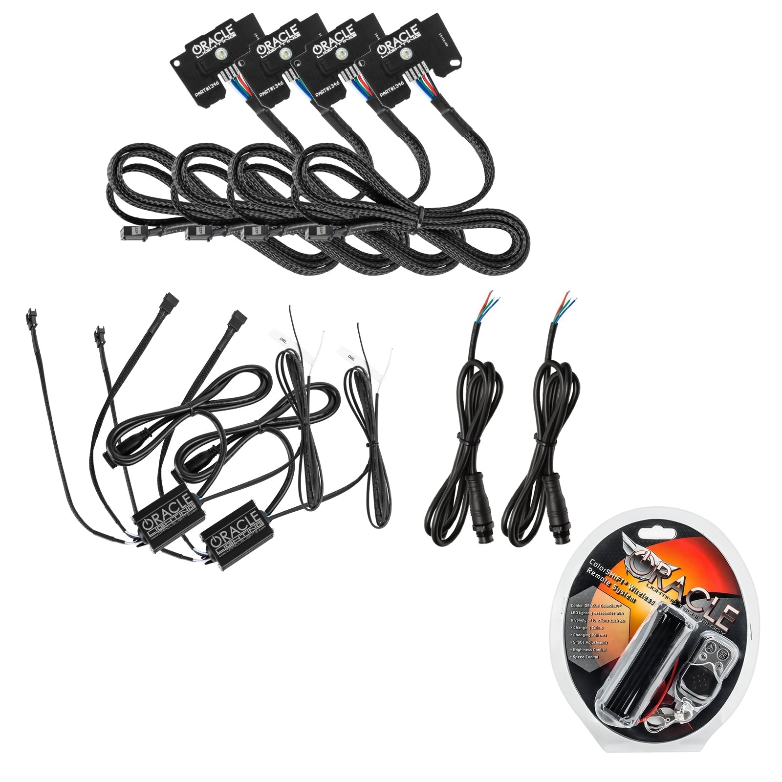 Oracle Lighting1346 - 330 - Jeep Wrangler JL ORACLE ColorSHIFT RGB+W DRL Upgrade