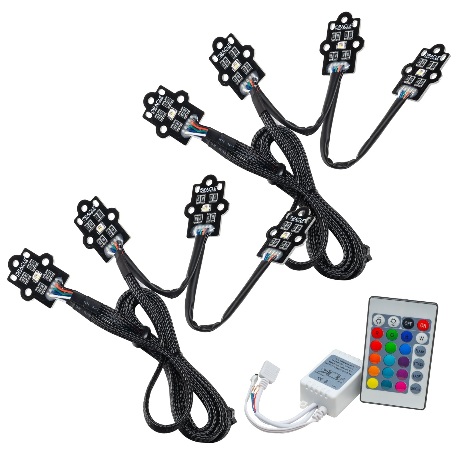 ORACLE Lighting1452 - 504 - 2020 - 2021 Chevrolet Silverado HD 2500/3500 ColorSHIFT RGB+W Headlight DRL Upgrade Kit