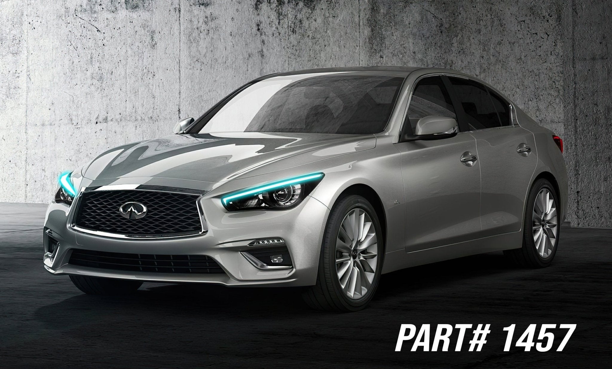 ORACLE Lighting1457 - 504 - 2014 - 2021 Infiniti Q50 ColorSHIFT RGB+W Headlight DRL Upgrade Kit