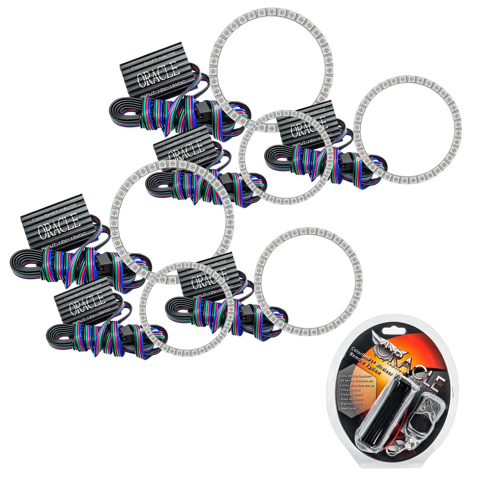 ORACLE Lighting2683T - 333 - Chevrolet Corvette C6 2005 - 2013 ORACLE ColorSHIFT Halo Kit - Triple