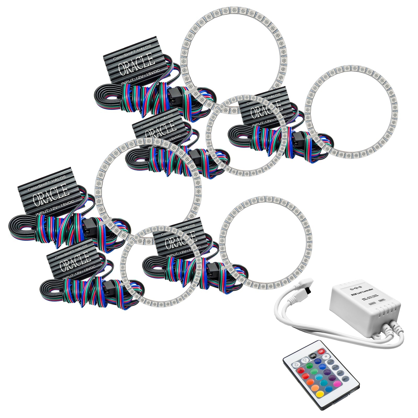 ORACLE Lighting2683T - 504 - Chevrolet Corvette C6 2005 - 2013 ORACLE ColorSHIFT Halo Kit - Triple