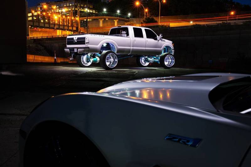 ORACLE LightingOracle Lighting LED Illuminated Wheel Rings White Double Row