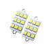 Oracle Lighting5209 - 001 - ORACLE 44MM 6 LED 3 Chip - Loop Festoon Bulbs (Pair) - White