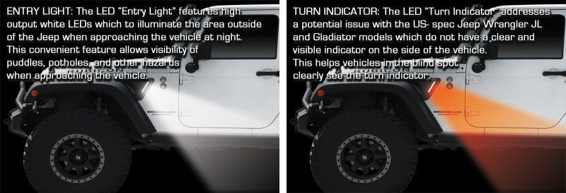 ORACLE LightingOracle Lighting Sidetrack LED Fender Lighting System | Fits 2007 - 2018 Jeep Wrangler JK