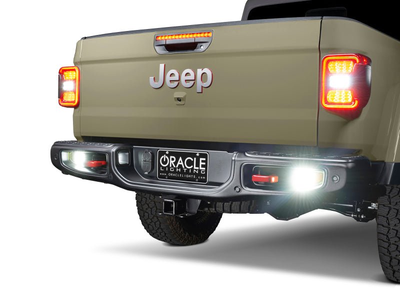 ORACLE LightingOracle Lighting Rear Bumper LED Reverse Lights With Plug And Play Harness | Fits Jeep Gladiator JT