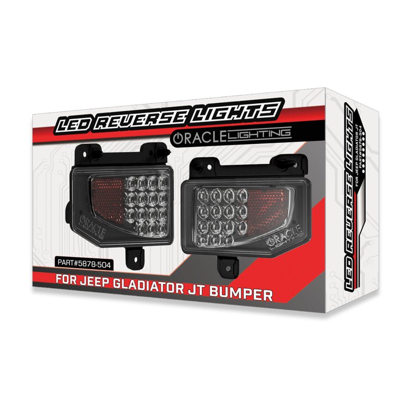 ORACLE LightingOracle Lighting Rear Bumper LED Reverse Lights With Plug And Play Harness | Fits Jeep Gladiator JT